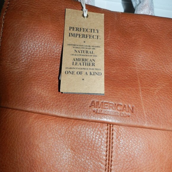 AMERICAN LEATHER CO. CO 💯% GENUINE LEATHER BACKPACK🎒BAG PURSE🆕SHIPS FAST⚡🚚 - Picture 10 of 14